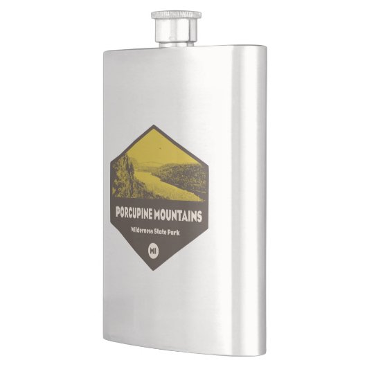 ポルクパインマウンテンズウィルダネス州パークミシガン フラスク (左)