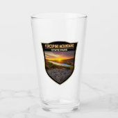 ポルクパインマウンテンズ州パークミシガンウォーターカラー タンブラーグラス (正面)