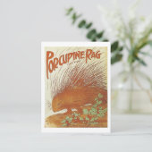 ポルクパインラグソングブックカバーヴィンテージ ポストカード (スタンド正面)