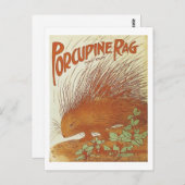 ポルクパインラグソングブックカバーヴィンテージ ポストカード (正面/裏面)