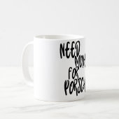 ポルシェのためにお金が必要だ、お金のインスピレーションおもしろい、 コーヒーマグカップ (正面左)