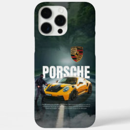 ポルシェ911ダイナミックレースシルエット電話ケース iPhone 16 PRO MAXケース