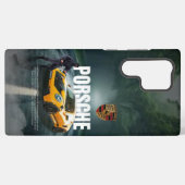 ポルシェ911マットブラックスポーツフォンケース SAMSUNG GALAXYケース (裏面横)