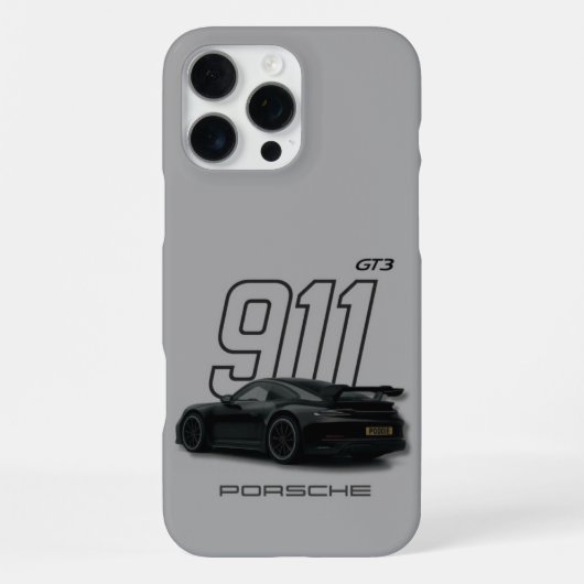 ポルシェ911 GT3電話ケース – グお洒落レイデザイン iPhoneケース (裏面)