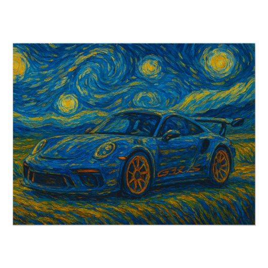 ポルシェ911 GT3 RS ポスター (正面)