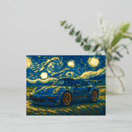 ポルシェ911 GT3 RS 箔シーズンポストカード