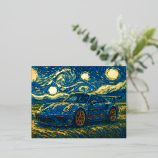 ポルシェ911 GT3 RS 箔シーズンポストカード