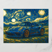 ポルシェ911 GT3 RS 箔シーズンポストカード (正面)