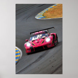 ポルシェ911 RSR no85 24時間ルマン2023 ポスター