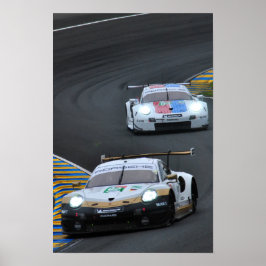 ポルシェ911 RSR no92 24時間ルマン2019 ポスター