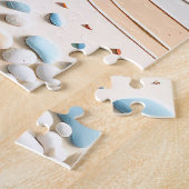 ポルシネショアーズと石畳のビーチ ジグソーパズル (側面)