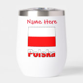 ポルスカとポーランド国旗の赤いパーソナライゼーションTherm (正面)