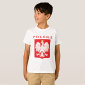 ポルスカイーグルレッドシールド Tシャツ (正面フル)