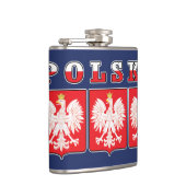 ポルスカイーグル国旗の盾 フラスク (右)