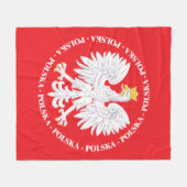 ポルスカ4 フリースブランケット (正面(横))