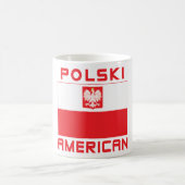ポルスキーアメリカ国旗 コーヒーマグカップ (中央)
