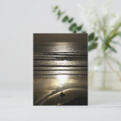 ポルゼアスの夕焼けサーファー ポストカード (スタンド正面)