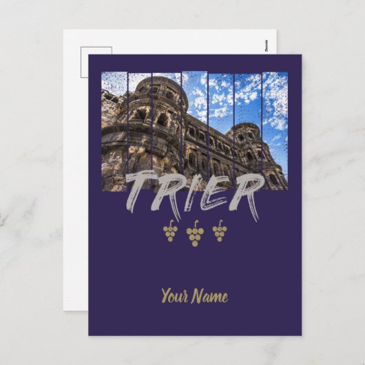 ポルタニグライントリエヴィンテージモゼル土産 シーズンポストカード (正面/裏面)