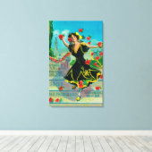 ポルタフェスティバル広告(ダンサー) キャンバスプリント (インサイチュ (ウッドフロア))