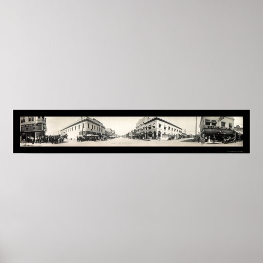 ポルタービルCA通り写真1914 ポスター (正面)