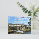 ポルダークのロケ地、コーンウォール、チャールズタウン ポストカード (スタンド正面)