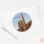 ポルダークカントリー鉱山遺跡コーンウォールイングランド ラウンドシール (封筒)