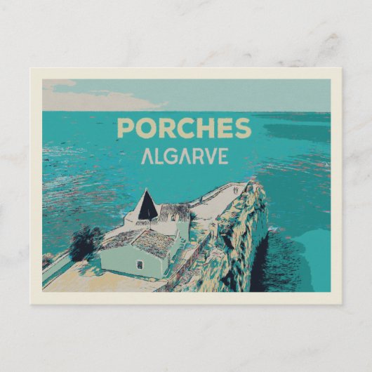 ポルチェス アルガルヴェ ポルトガル Nossa Senhora da Rocha ポストカード (正面)
