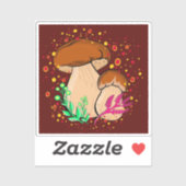 ポルチーニビニールステッカー シール (シート)