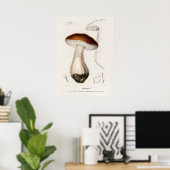 ポルチーニ（Boletus edulis） ポスター (ホームオフィス)