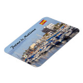 ポルティキョルマリーナat dusk - Palma de Mallorca マグネット (左側)