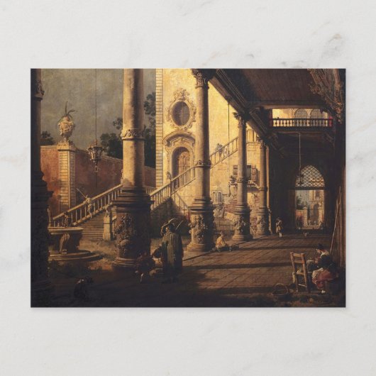 ポルティコを使用した透視図 ポストカード (正面)