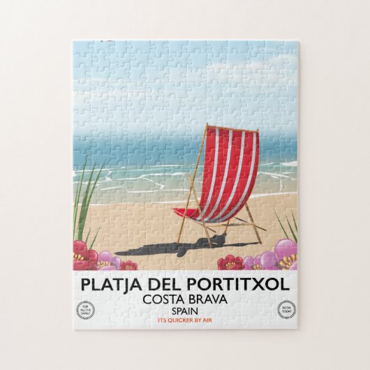 ポルティショル海岸, コスタ・ブラバ, スペイン ジグソーパズル (縦)