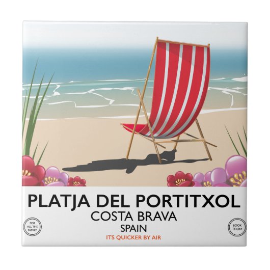 ポルティショル海岸, コスタ・ブラバ, スペイン タイル (正面)