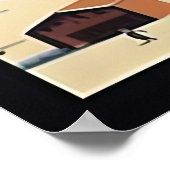 ポルティヨ,チリ,スキー旅行 ポスター (角)