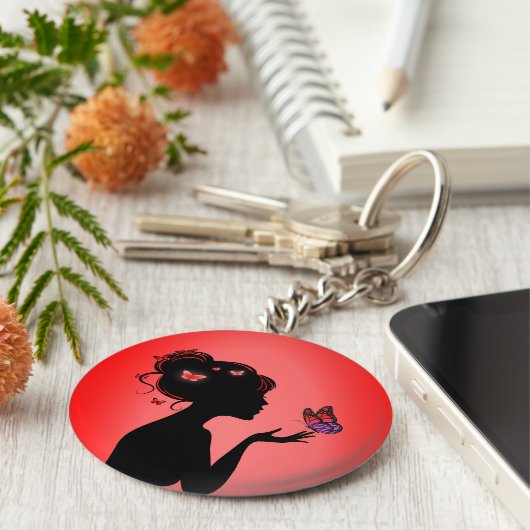 ポルテクレスラフェムパピヨンルージュ キーホルダー (側面)