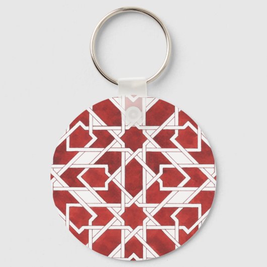 ポルテ – クレスモザイクマロカインルージュZELLIGE キーホルダー (正面)