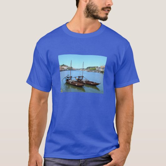 ポルトの川船 Tシャツ (正面)