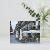 ポルトの朝のコーヒー - リアルなポルトガル ポストカード (スタンド正面)