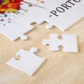 ポルトアレグブラジルのスカイライン ジグソーパズル (側面)