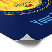 ポルトインポルトガルシップレトロサンセットヴィンテージ ポスター (角)