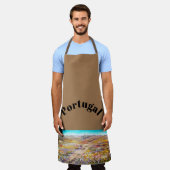 ポルトカラフルガルの春フィールド大人エプロン エプロン (着用した状態)