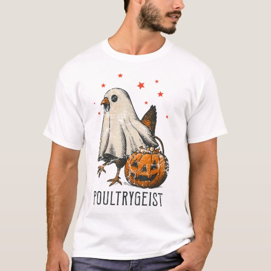 ポルトガイストハロウィンチキンコスチュームかぼちゃ Tシャツ (正面)