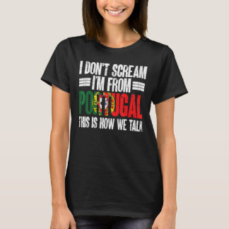 ポルトガルおもしろい出身のスポーツ好き Tシャツ