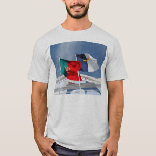 ポルトガルおよびアゾレスの旗 Tシャツ