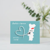 ポルトガルでの結婚式 ウェディング デスティネーション Save The Date セーブザデート (スタンド正面)