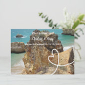 ポルトガルでの結婚披露宴の後結婚したパーティー 招待状 (スタンド正面)