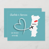 ポルトガルで結婚しよう！ サンキュー・ザ・デート セーブザデート (正面/裏面)