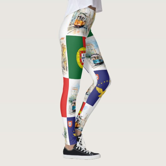 ポルトガルとアゾレス諸島フラグのレギンス レギンス (右)