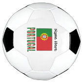 ポルトガルとポルトガルの国旗と名サッカー サッカーボール (回転)