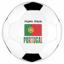 ポルトガルとポルトガルの国旗にあなたの名前を入れたサッカー